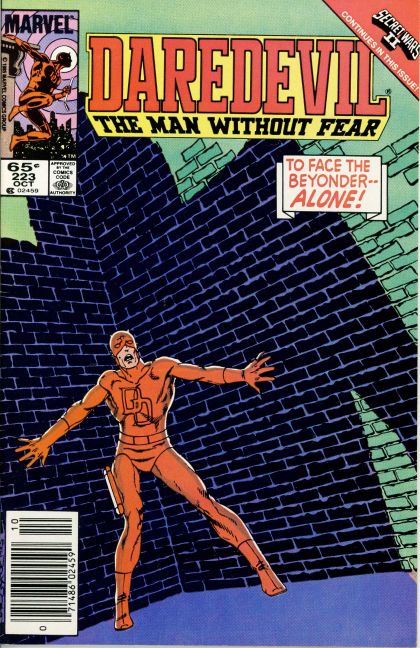 Daredevil, Vol. 1 Secret Wars II - The Price |  Issue#223B | Year:1985 | Series: Daredevil | Pub: Marvel Comics | Newsstand Edition