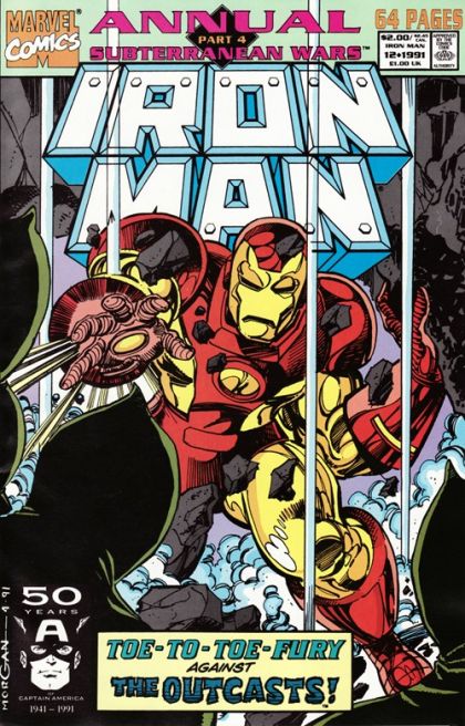 Iron Man Annual Subterranean Wars - Part 4: A Storm In Subterranea - The Homecoming |  Issue#12A | Year:1991 | Series: Iron Man | Pub: Marvel Comics | Direct Edition