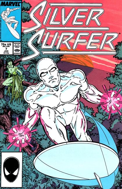 Silver Surfer, Vol. 3 Triangle! |  Issue#7A | Year:1987 | Series: Silver Surfer | Pub: Marvel Comics | Direct Edition