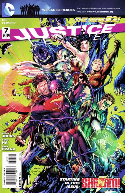 Justice League, Vol. 1 The Villain's Journey, Prologue / Shazam!, Chapter 1 |  Issue#7A | Year:2012 | Series: Justice League | Pub: DC Comics | Jim Lee Regular Cover