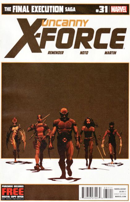 Uncanny X-Force, Vol. 1 Final Execution, Chapter Seven |  Issue#31 | Year:2012 | Series: X-Force | Pub: Marvel Comics | Jerome Opeña Regular