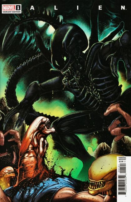 Alien, Vol. 2 (Marvel Comics) Icarus, Part 1 |  Issue#1B | Year:2022 | Series:  | Pub: Marvel Comics | Carlos Magno & Alex Guimares Variant Cover