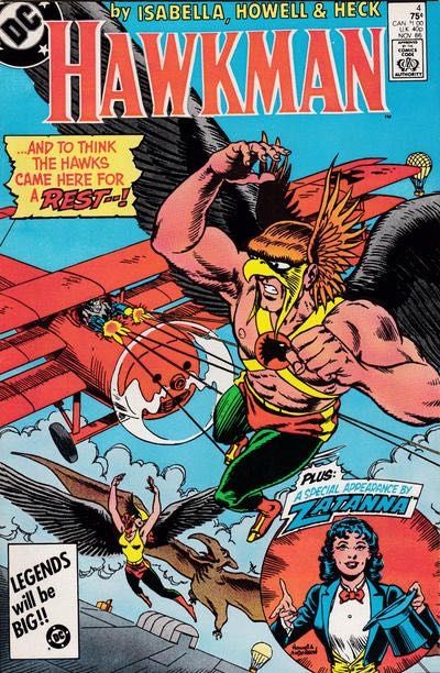 Hawkman, Vol. 2 For the Benefit of Mister Kite |  Issue#4A | Year:1986 | Series: Hawkman | Pub: DC Comics | Direct Edition