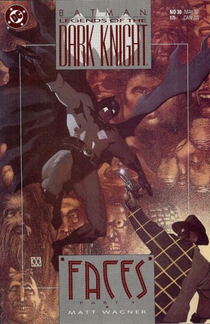 Batman: Legends of the Dark Knight Faces, Part 3 |  Issue#30A | Year:1992 | Series:  | Pub: DC Comics | Matt Wagner Regular Cover