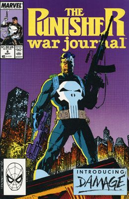 Punisher War Journal, Vol. 1 Damage |  Issue#8A | Year:1989 | Series: Punisher | Pub: Marvel Comics | Direct Edition