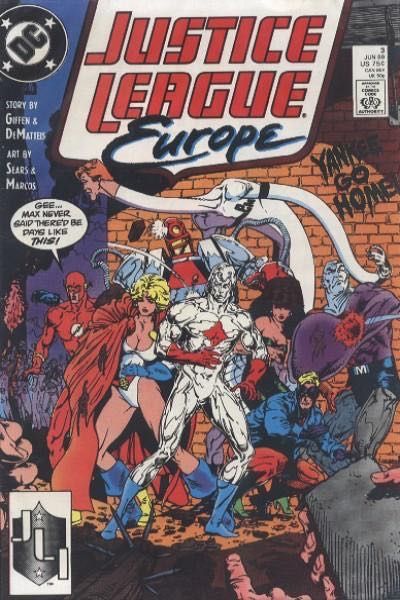 Justice League Europe / International Another Fine Mess! |  Issue#3A | Year:1989 | Series: JLA | Pub: DC Comics | Direct Edition