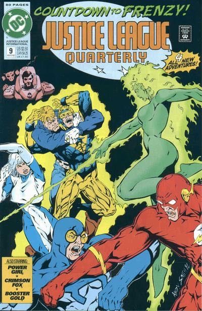 Justice League Quarterly Frenzy / Cherchez L'Homme / You Bet Your Life / Tomorrow Belongs to Geralyn |  Issue#9A | Year:1992 | Series: JLA | Pub: DC Comics | Direct Edition