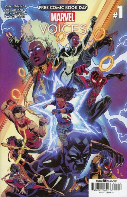 Free Comic Book Day 2023 (Marvel's Voices) Bad Chemistry / Snowguard: The Tuurngait's Song / Fool Me Twice / All My Exes in the Nexus / Legacy |  Issue#1 | Year:2023 | Series:  | Pub: Marvel Comics | Chris Allen Regular