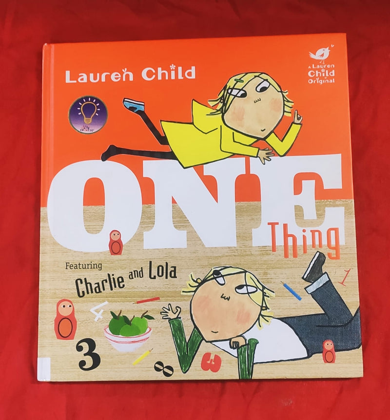 One Thing | Story Book with Big Pictures and Little Text | For 3-5 Years Old | Hardcover | SKU: 2405_101_A108