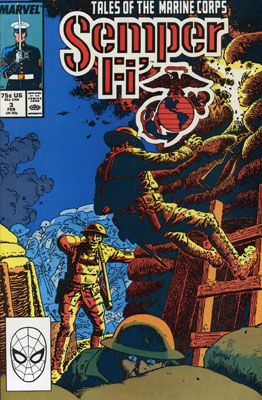 Semper Fi Trench Warfare; A Continental Marine |  Issue#3A | Year:1989 | Series:  | Pub: Marvel Comics | Direct Edition