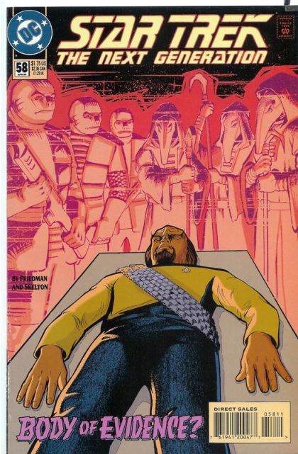 Star Trek: The Next Generation, Vol. 2 Bodies Of Evidence |  Issue#58A | Year:1994 | Series: Star Trek | Pub: DC Comics | Direct Edition