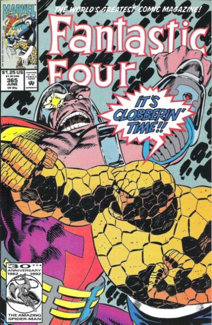 Fantastic Four, Vol. 1 With Defeat Comes Death! |  Issue#365A | Year:1992 | Series: Fantastic Four | Pub: Marvel Comics | Direct Edition