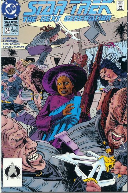 Star Trek: The Next Generation, Vol. 2 Devil's Brew |  Issue#34A | Year:1992 | Series: Star Trek | Pub: DC Comics | Direct Edition