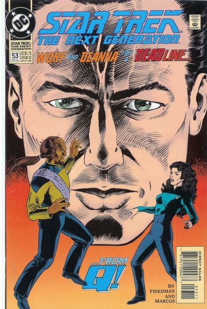 Star Trek: The Next Generation, Vol. 2 Reductions & Deductions |  Issue#53A | Year:1993 | Series: Star Trek | Pub: DC Comics | Direct Edition