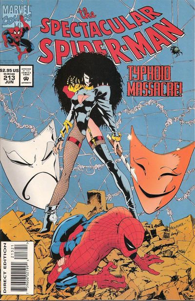 The Spectacular Spider-Man, Vol. 1 Typhoid Attack, Part One |  Issue#213C | Year:1994 | Series: Spider-Man | Pub: Marvel Comics | Blue Cover