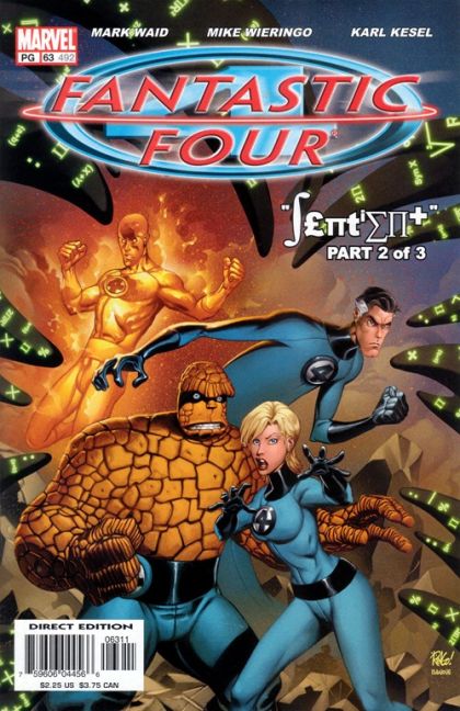 Fantastic Four, Vol. 3 Sentient, Part 2 |  Issue#63A | Year:2002 | Series: Fantastic Four | Pub: Marvel Comics | Direct Edition