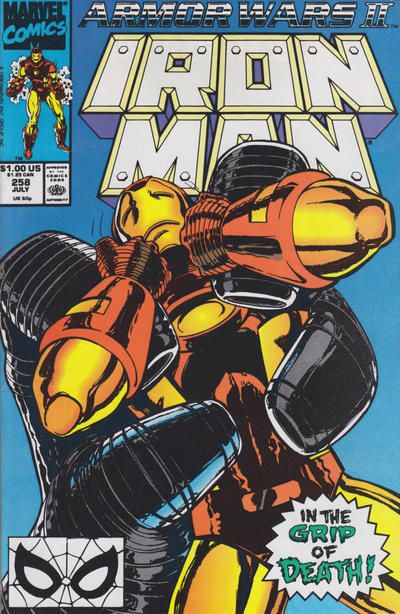 Iron Man, Vol. 1 Armor Wars II, Lo, A Spectral Enemy Rises... |  Issue#258A | Year:1990 | Series: Iron Man | Pub: Marvel Comics | Direct Edition