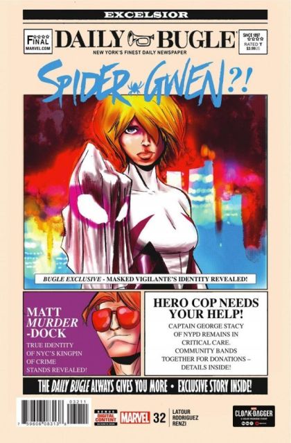 Spider-Gwen, Vol. 2 The Life Of Gwen Stacy |  Issue#32A | Year:2018 | Series: Spider-Gwen | Pub: Marvel Comics | Robbi Rodriguez Regular