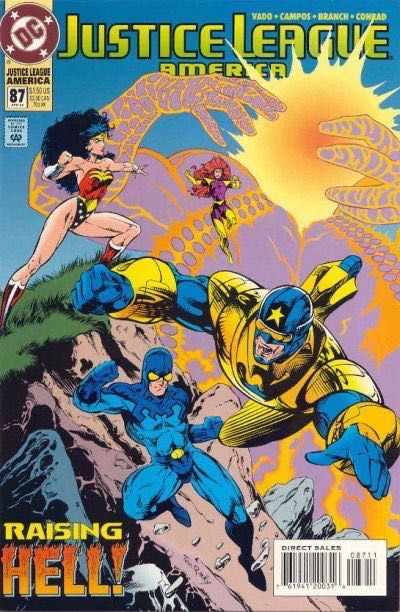 Justice League / International / America Cult of the Machine, Part 2: God in the Machine |  Issue#87A | Year:1994 | Series: Justice League | Pub: DC Comics | Direct Edition