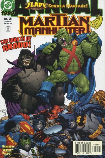 Martian Manhunter, Vol. 2 Annual JLApe: Gorilla Warfare! - Fear and Loathing on the Planet of the Apes |  Issue#2 | Year:1999 | Series:  | Pub: DC Comics |