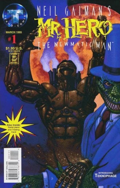 Neil Gaiman's Mr. Hero: The Newmatic Man, Vol. 1 Toys In The Basement |  Issue#1A | Year:1995 | Series:  | Pub: Big Entertainment | Direct Edition