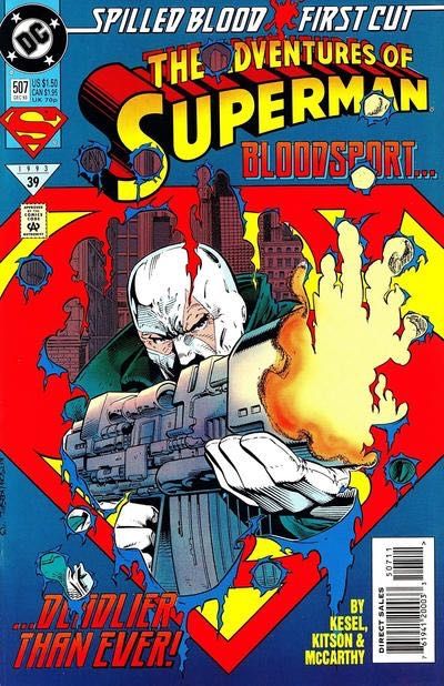 The Adventures of Superman Spilled Blood - Skin Game |  Issue#507A | Year:1993 | Series: Superman | Pub: DC Comics | Direct Edition