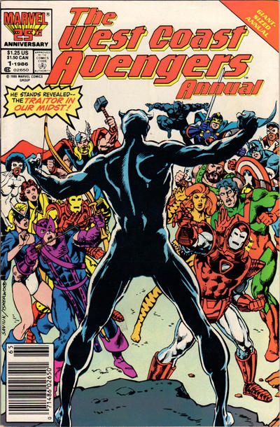 The West Coast Avengers, Vol. 2 Annual One of Our Own! |  Issue#1B | Year:1986 | Series:  | Pub: Marvel Comics | Newsstand Edition