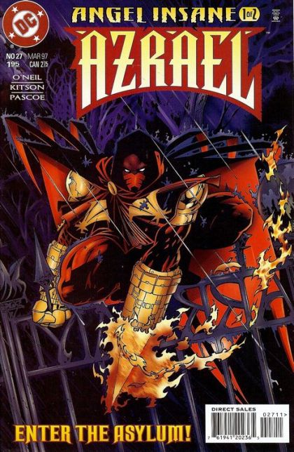 Azrael, Vol. 1 Angel Insane, Part I |  Issue#27 | Year:1997 | Series:  | Pub: DC Comics | Barry Kitson Regular Cover