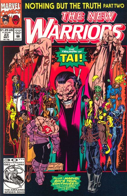 The New Warriors, Vol. 1 Nothing But The Truth, Part Two: Passed Lies |  Issue#23A | Year:1992 | Series: New Warriors | Pub: Marvel Comics | Direct Edition