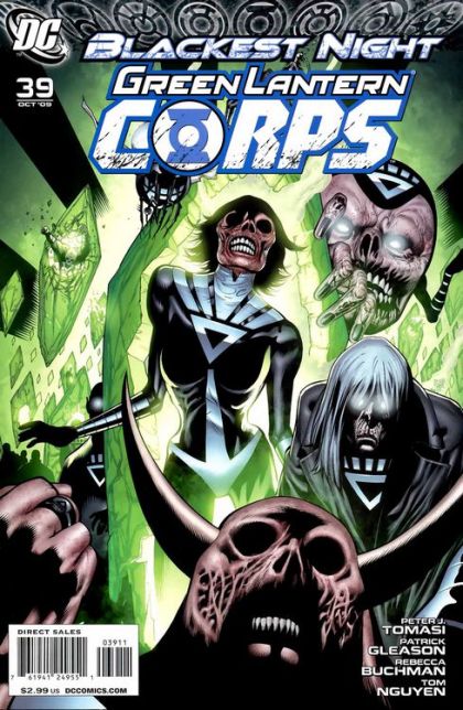 Green Lantern Corps, Vol. 1 Blackest Night - Fade To Black |  Issue#39A | Year:2009 | Series: Green Lantern | Pub: DC Comics | Patrick Gleason Regular