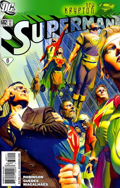 Superman, Vol. 1 New Krypton - Part Six: Invasive Surgery |  Issue#682A | Year:2008 | Series: Superman | Pub: DC Comics | Alex Ross Regular Cover