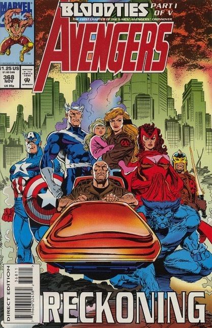 The Avengers, Vol. 1 Bloodties - Part I |  Issue#368A | Year:1993 | Series: Avengers | Pub: Marvel Comics | Direct Edition