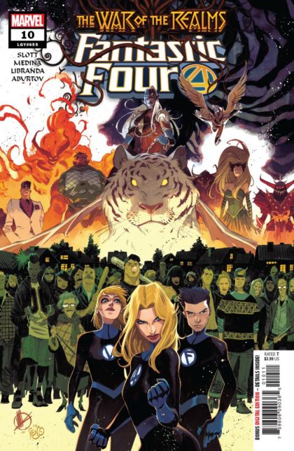 Fantastic Four, Vol. 6 War of the Realms - Neighboring Realm |  Issue#10A | Year:2019 | Series: Fantastic Four | Pub: Marvel Comics | Matteo Scalera Regular