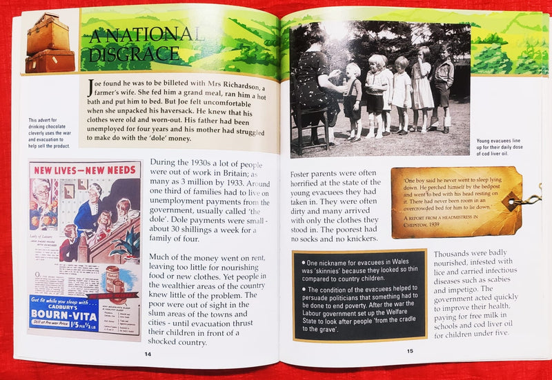 An Evacuee's Journey | Educational Non Fiction Book | For 9-12 Years Old | Paperback | SKU: 2405_101_A103