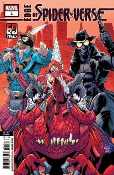 Edge of Spider-Verse, Vol. 2 Spider-Laird: Something Wicked This Way Comes; Araña: The Hero Within; Spider-Rex: Spider-Rex!!!; Spider-Noir: My Dame… My Destiny |  Issue