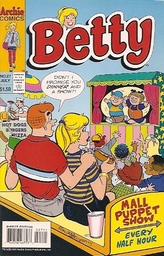 Betty That Sinking Feeling |  Issue#27A | Year:1995 | Series: Archie | Pub: Archie Comic Publications | Direct Edition