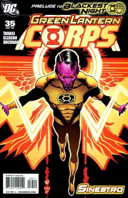 Green Lantern Corps, Vol. 1 Blackest Night - Emerald Eclipse, Part Three |  Issue#35A | Year:2009 | Series: Green Lantern | Pub: DC Comics | Patrick Gleason Error Regular