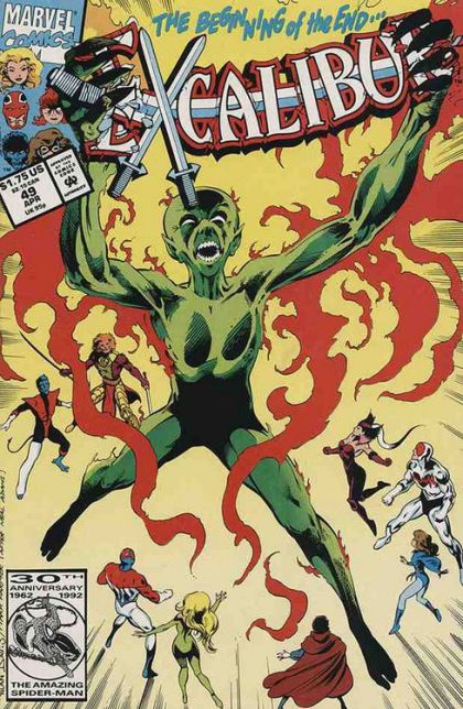 Excalibur, Vol. 1 Let There Be Dark |  Issue#49A | Year:1992 | Series: Excalibur | Pub: Marvel Comics | Direct Edition