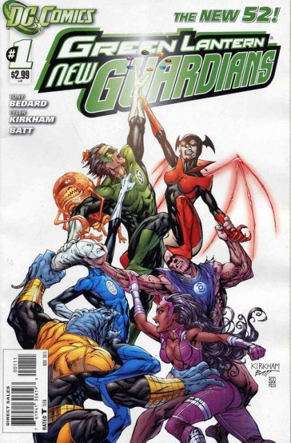 Green Lantern: New Guardians Part One |  Issue#1A | Year:2011 | Series: Green Lantern | Pub: DC Comics | Tyler Kirkham Regular