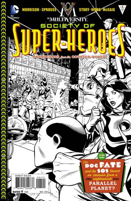 Multiversity: The Society of Super-Heroes Conquerors from the Counter-World |  Issue#1B | Year:2014 | Series:  | Pub: DC Comics | Black and White Cover