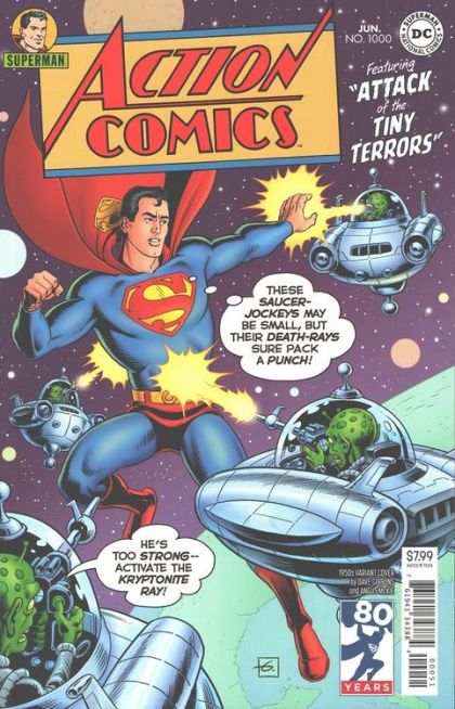 Action Comics, Vol. 3 From The City That Has Everything |  Issue#1000E | Year:2018 | Series: Superman | Pub: DC Comics | Dave Gibbons 1950s Variant