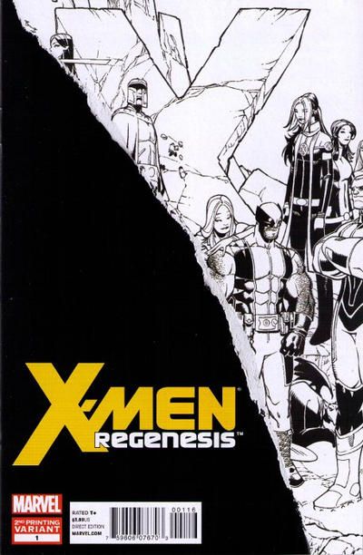 X-Men: Regenesis  |  Issue#1F | Year:2011 | Series: X-Men | Pub: Marvel Comics | 2nd Printing Chris Bachalo Connecting Variant