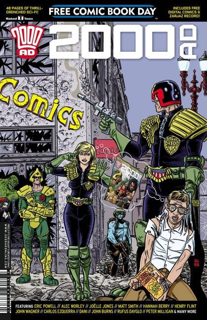 Free Comic Book Day 2016 (2000 AD) Uncivil Partnership; Fodder; The Order Part One; First Casualties Part One; Strontium Dog; The Death of Death-Man; The Big Empty |  Issue# | Year:2016 | Series:  | Pub: Rebellion | Free Comic Book Day 2016 Edition
