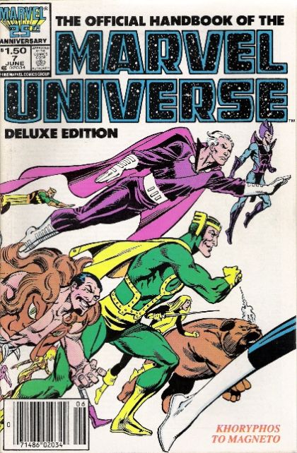 Official Handbook of the Marvel Universe: Deluxe Edition (Vol. 2) Khoryphos to Magneto |  Issue#7B | Year:1986 | Series: Official Handbook of the Marvel Universe | Pub: Marvel Comics | Newsstand Edition