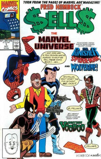 Fred Hembeck Sells the Marvel Universe Just Who Is Fred Hembeck? / The New Adventures of Brother VooDoo! / Secrets Revealed! Why I Goof on Brother VooDoo!! |  Issue#1 | Year:1990 | Series:  | Pub: Marvel Comics |