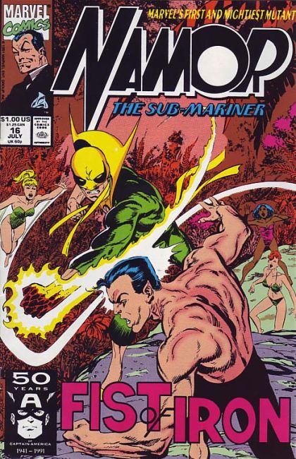 Namor, the Sub-Mariner Fist of Iron |  Issue#16A | Year:1991 | Series: Sub-Mariner | Pub: Marvel Comics | Direct Edition