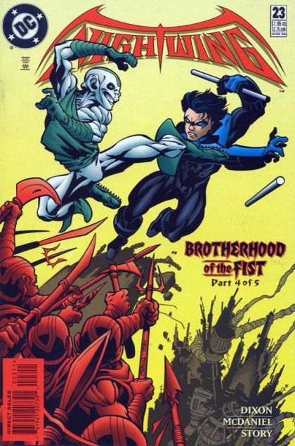 Nightwing, Vol. 2 Brotherhood of the Fist - Part 4: Paper Revelations |  Issue#23A | Year:1998 | Series: Nightwing | Pub: DC Comics | Direct Edition