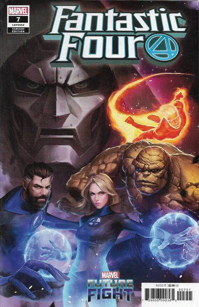 Fantastic Four, Vol. 6 Herald of Doom, Part 2: Four-Man Invasion |  Issue#7E | Year:2019 | Series: Fantastic Four | Pub: Marvel Comics | Variant Yongho Cho Mystery Cover