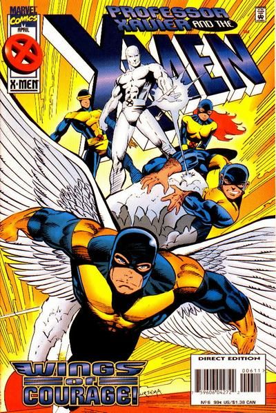 Professor Xavier and the X-Men Fallen Angel |  Issue#6A | Year:1996 | Series: X-Men | Pub: Marvel Comics | Direct Edition