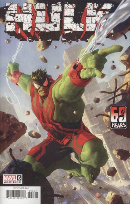 Hulk, Vol. 4 Smashtronaut, Finale |  Issue#6B | Year:2022 | Series: Hulk | Pub: Marvel Comics | Alex Garner Spider-Man Variant